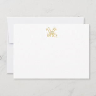EDITABLE COLORS KW Monogram WK Monogram Card