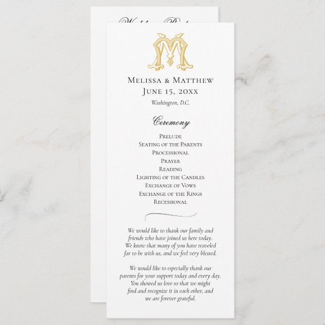 EDITABLE COLORS MM Monogram MM Logo Program (Front/Back)