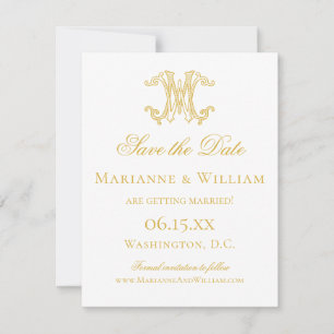 EDITABLE COLORS MW Monogram WM Monogram Invitation