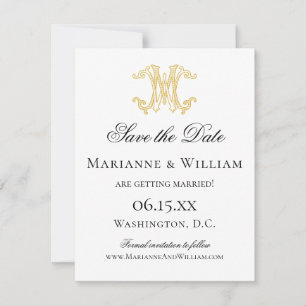 EDITABLE COLORS MW Monogram WM Monogram Invitation