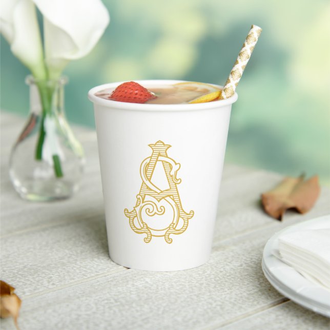 EDITABLE COLORS SA Monogram AS Monogram Cups (Insitu)