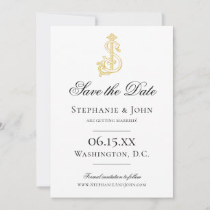 EDITABLE COLORS SJ Monogram JS Monogram Invitation