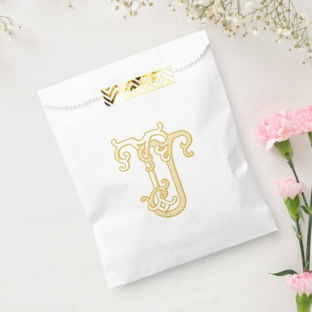EDITABLE COLORS TJ Monogram JT Logo Gift Bag (Sealed)