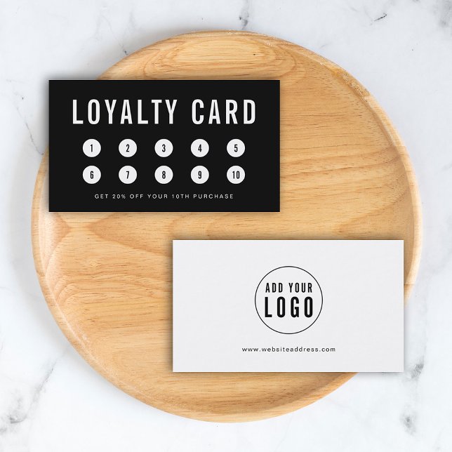 Editable Colour Add Your Logo Loyalty Card (Creator Uploaded)