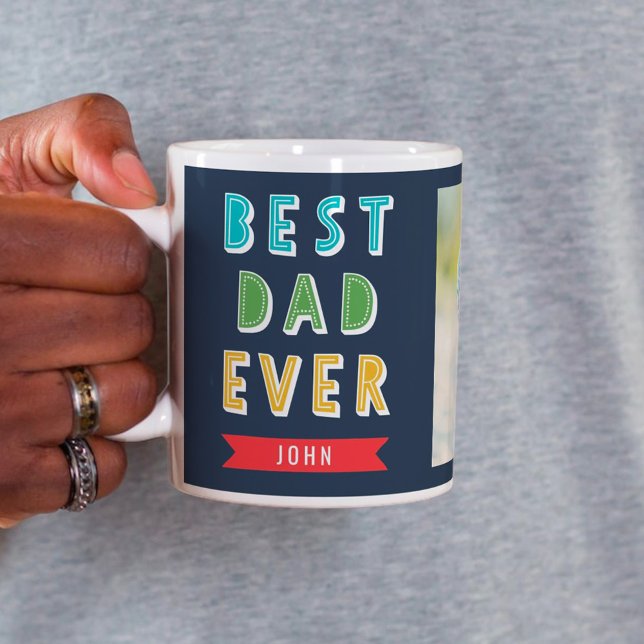 Editable Colour Best Dad Ever Personalised Mug (Creator Uploaded)