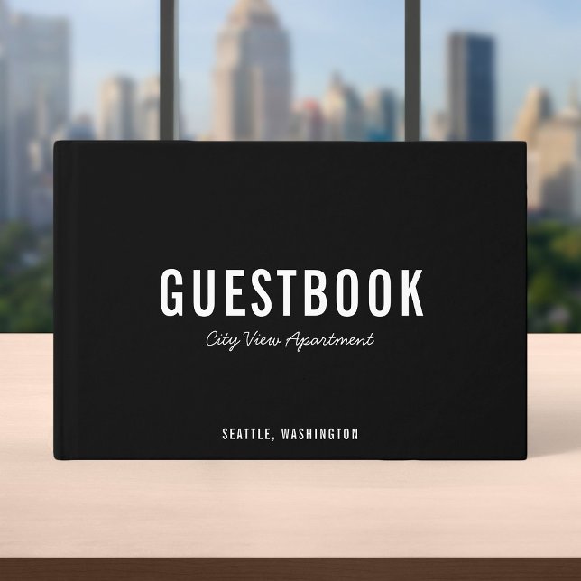 Editable Colour Bold Modern and Script Guest Book (Creator Uploaded)