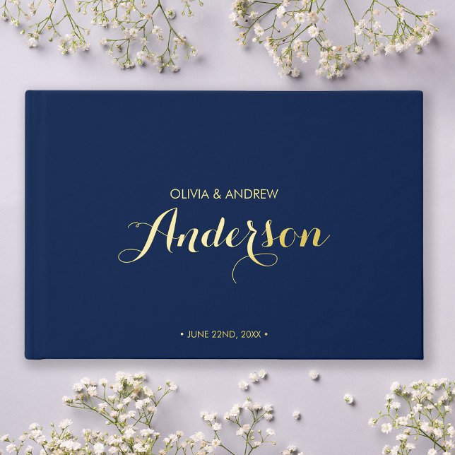 Editable Colour Elegant and Modern Wedding Script Guest Book (Creator Uploaded)
