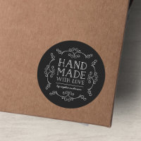 Editable Colour Flourishes Hand Made With Love