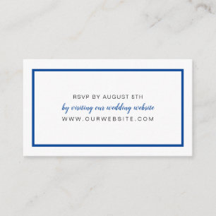Editable Colour Frame wedding RSVP online card