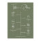 Editable Colour Green Wedding Ceremony Program