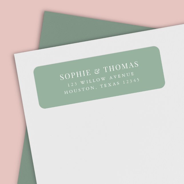 Editable Colour Modern Classic Return Address Label (Creator Uploaded)