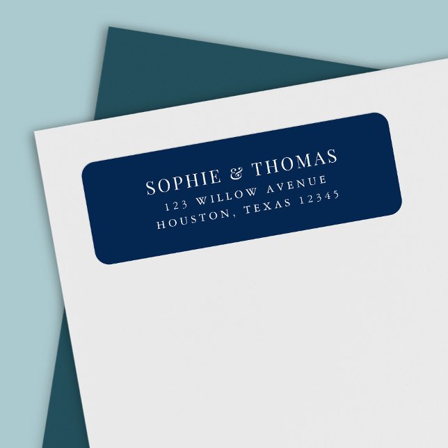 Editable Colour Modern Classic Return Address Label (Creator Uploaded)