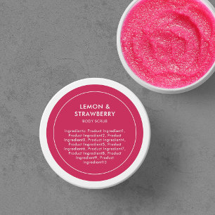 Editable Colour Modern List of Ingredients Label