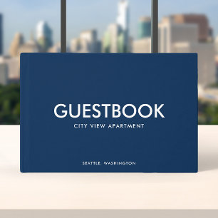 Editable Colour Stylish Sans Serif Modern Guest Book
