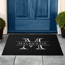 Editable Colours Classic Border Name Monogram