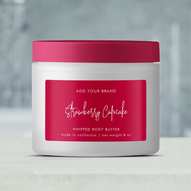 Editable Colours Script Minimalist Product Label (Creator Uploaded)