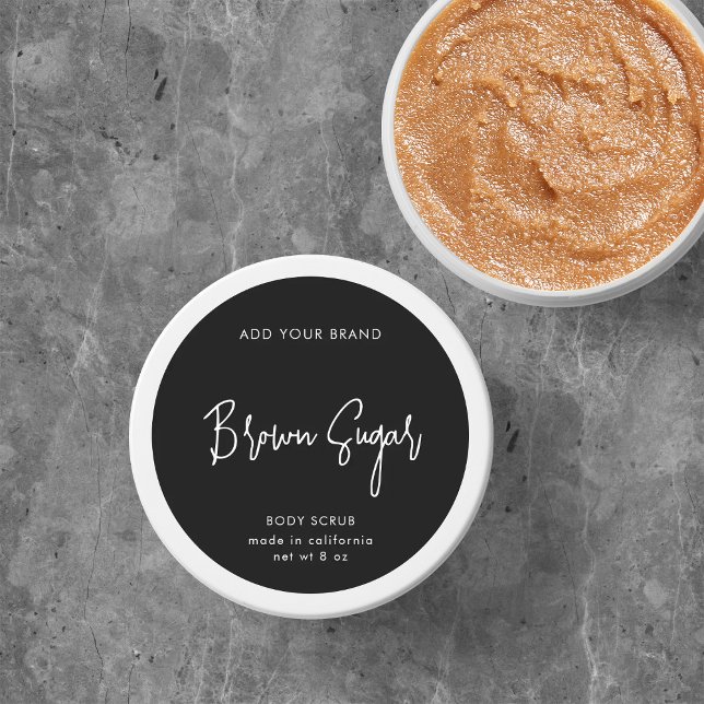 Editable Colours Script Minimalist Product Label (Creator Uploaded)