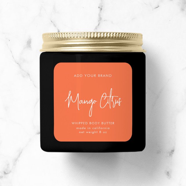 Editable Colours Script Minimalist Product Label (Creator Uploaded)