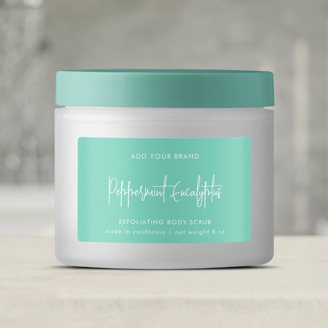 Editable Colours Script Minimalist Product Label (Creator Uploaded)