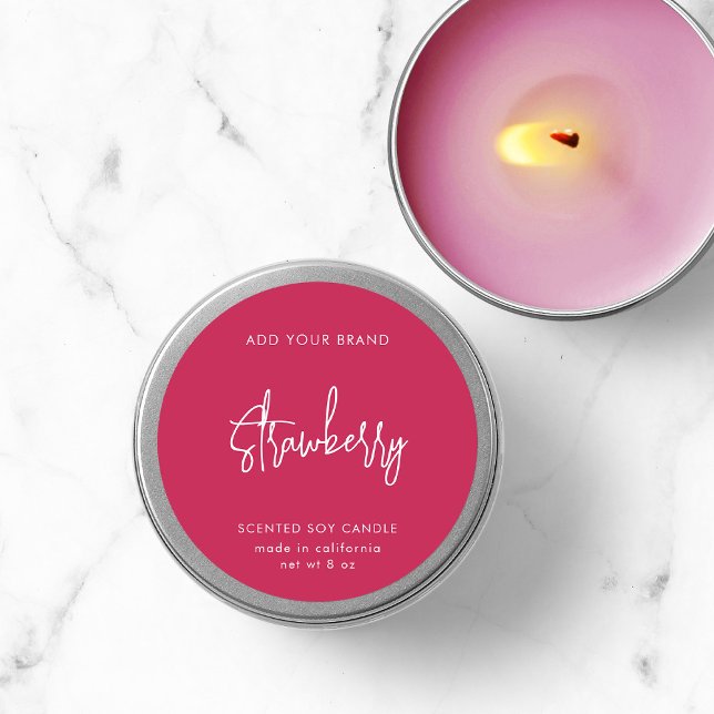 Editable Colours Script Minimalist Product Label (Creator Uploaded)