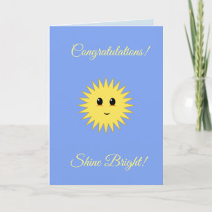 Editable Congratulations Shine Bright Card
