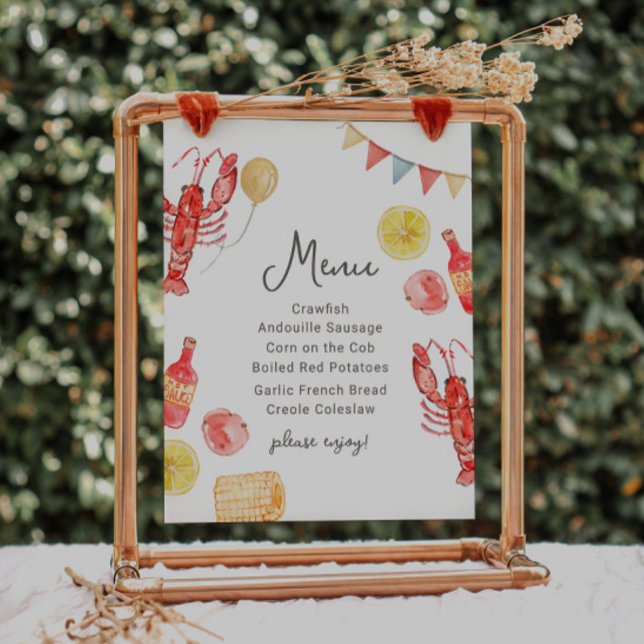 Editable Crawfish Menu Sign (Creator Uploaded)