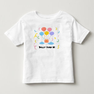 Editable Crayon Style – Balloon Bash Toddler T-Shirt