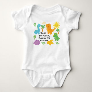 Editable Crayon Style – Dinosaur Roarsome Baby Bodysuit