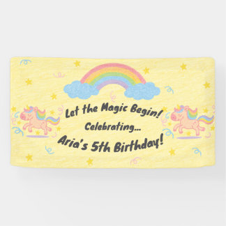 Editable Crayon Style – Unicorn Dream Sparkle Banner