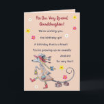Editable Creative Mouse Granddaughter Birthday Card<br><div class="desc">This cute, editable birthday card features an illustration of a little mouse in a dress with paint supplies coming out of her hat, a lantern in one hand and books in the other, a camera over her shoulder, bags on her tail and a bow in her hair. The verse on...</div>