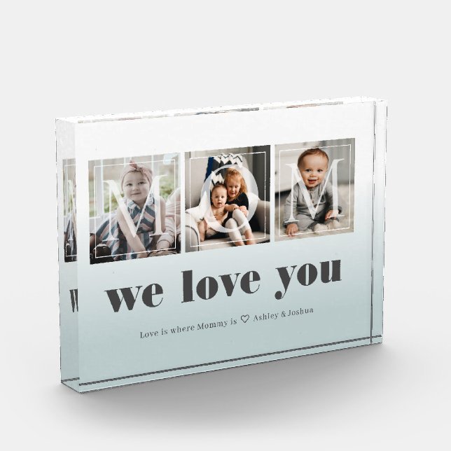 Editable Custom Photo Collage for Mum Block (Left)