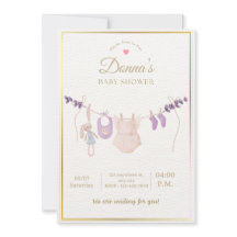 Editable Cute Pastel Baby Shower