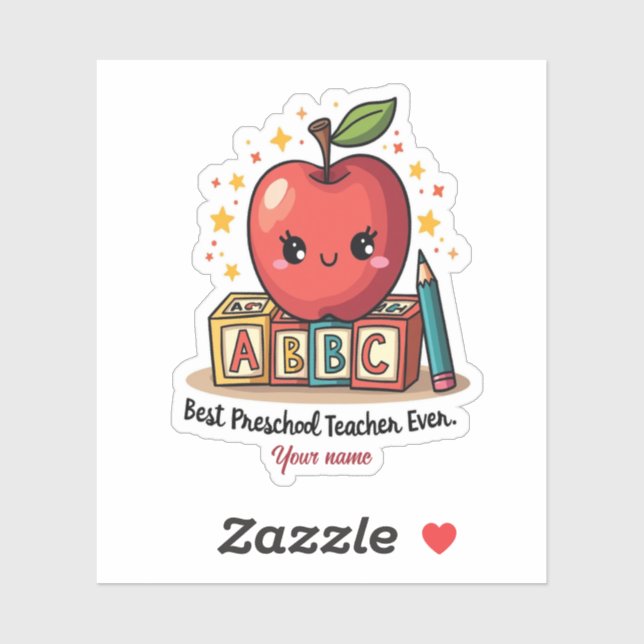 Editable Cute Teacher Apple Design (Sheet)