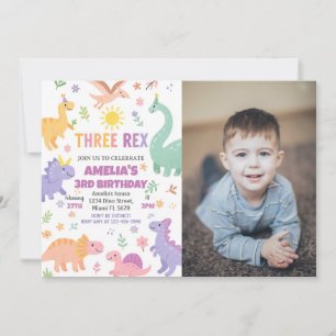 Editable Dino Party Invite for Boys or Girls