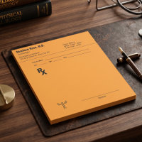 Editable Doctor RX Prescription Colourful Medical