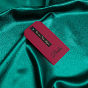 Editable Elegant Lingerie Branding Design  Gift Tags