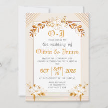Editable Elegant Wedding Invitation