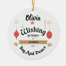 Editable Enchanted Christmas Ornament