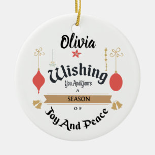 Editable Enchanted Christmas Ornament