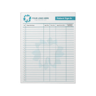 Editable Endodontics or Dental Sign-In Notepad