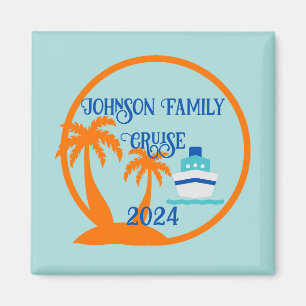 Editable Family Cruise Magnet