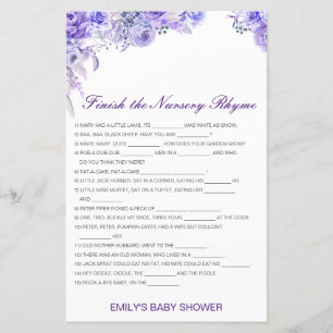 Editable Finish the Nursery Rhyme with Answer