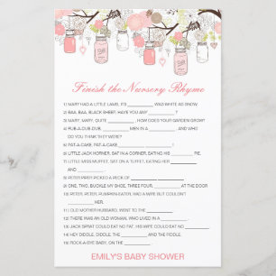 Editable Finish the Nursery Rhyme with Answer