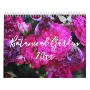 Editable Flower Nature Photography Full Year Calendar