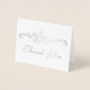 EDITABLE Foil Thank you Card