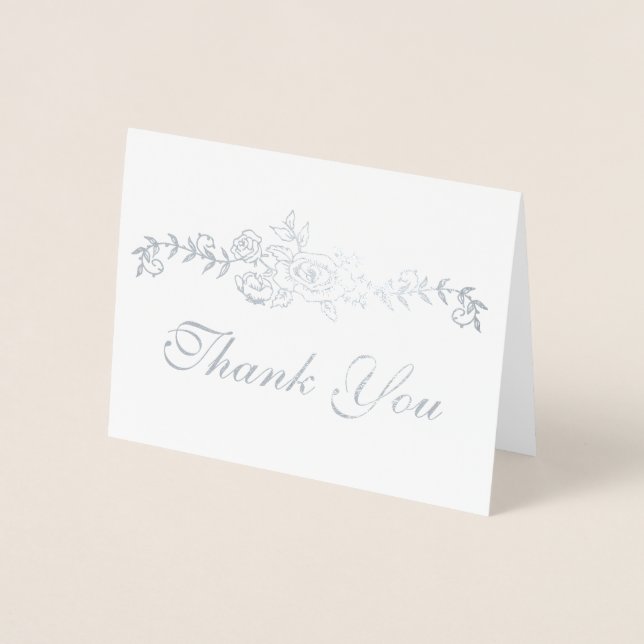 EDITABLE Foil Thank you Card (Front)