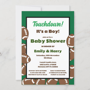 Editable Football Invitation