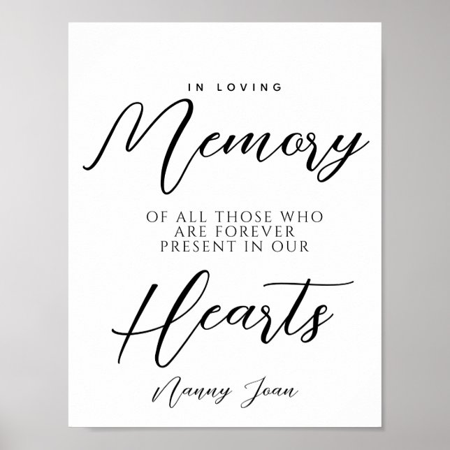 Editable Funeral Sign - Celebration of Life, (Front)