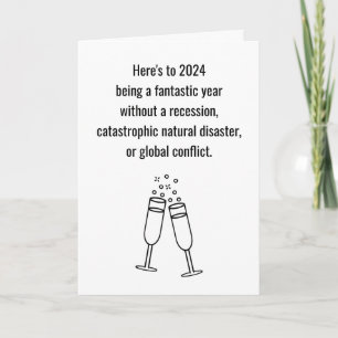 Editable Funny 2027 Happy New Year Card