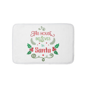 Editable Funny Christmas Quote Bath Mat